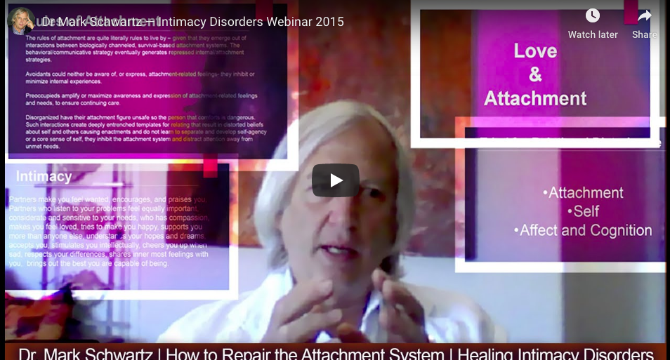 WEBINAR VIDEO: Dr Mark Schwartz — Intimacy Disorders